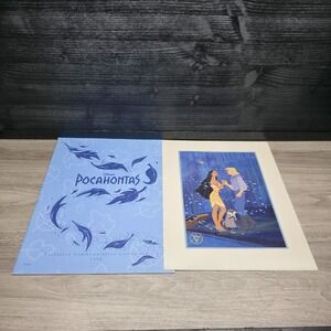 DISNEY‎ POCAHONTAS 1995 EXCLUSIVE COMMEMORATIVE LITHOGRAPH, NOS